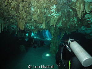 Cenote dive.  DX-G1 with sea and sea strobe... by Len Nuttall 